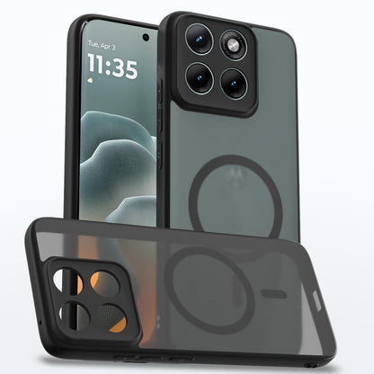 Moto Edge 70 Fusion 5G MagSafe back cover in black smoke mag-safe by Pikkme