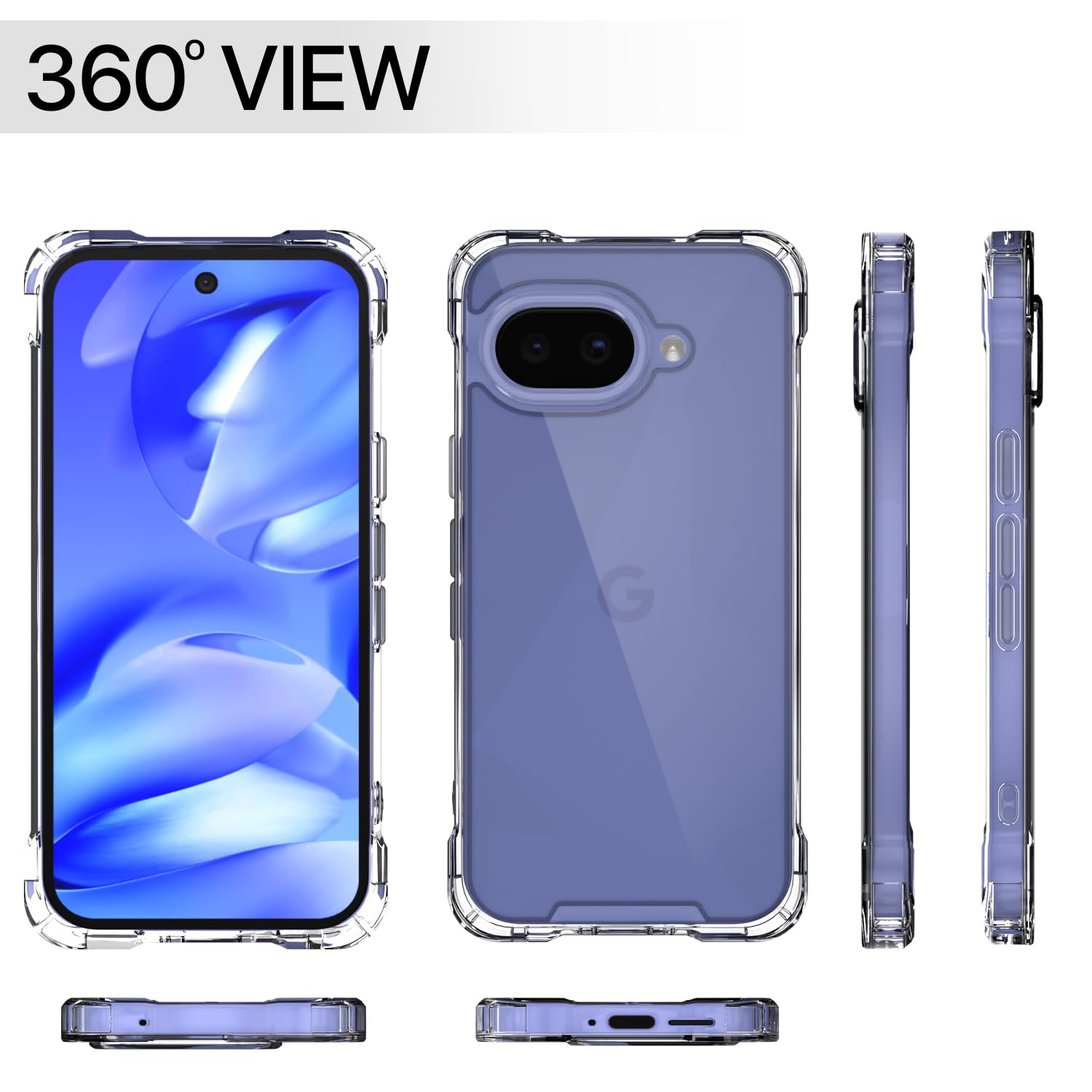 Transparent PC-TPU mobile cover for Google Pixel 9A – Pikkme – photo 7