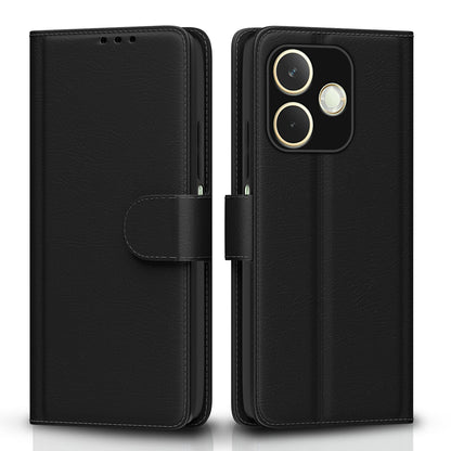 Pikkme black Wallet mobile flip cover for Oppo A5 Pro 5G