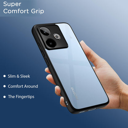 Pikkme Realme GT 7 5G / GT 7T 5G Eagle 2 Shockproof Crystal Clear Sleek Hybrid Armor Back cover (Black)