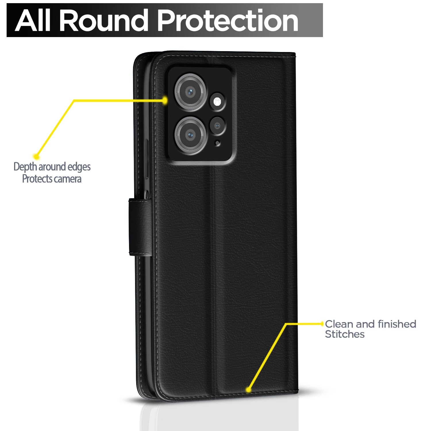 Pikkme Redmi Note 12 4G black flip case – photo 4