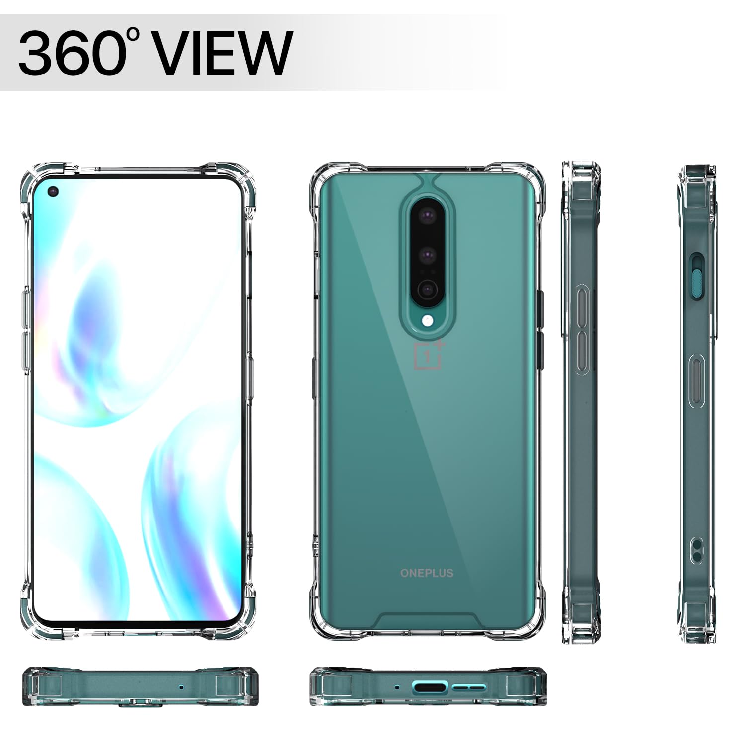 Pikkme transparent PC-TPU back cover for OnePlus 8 – photo 7