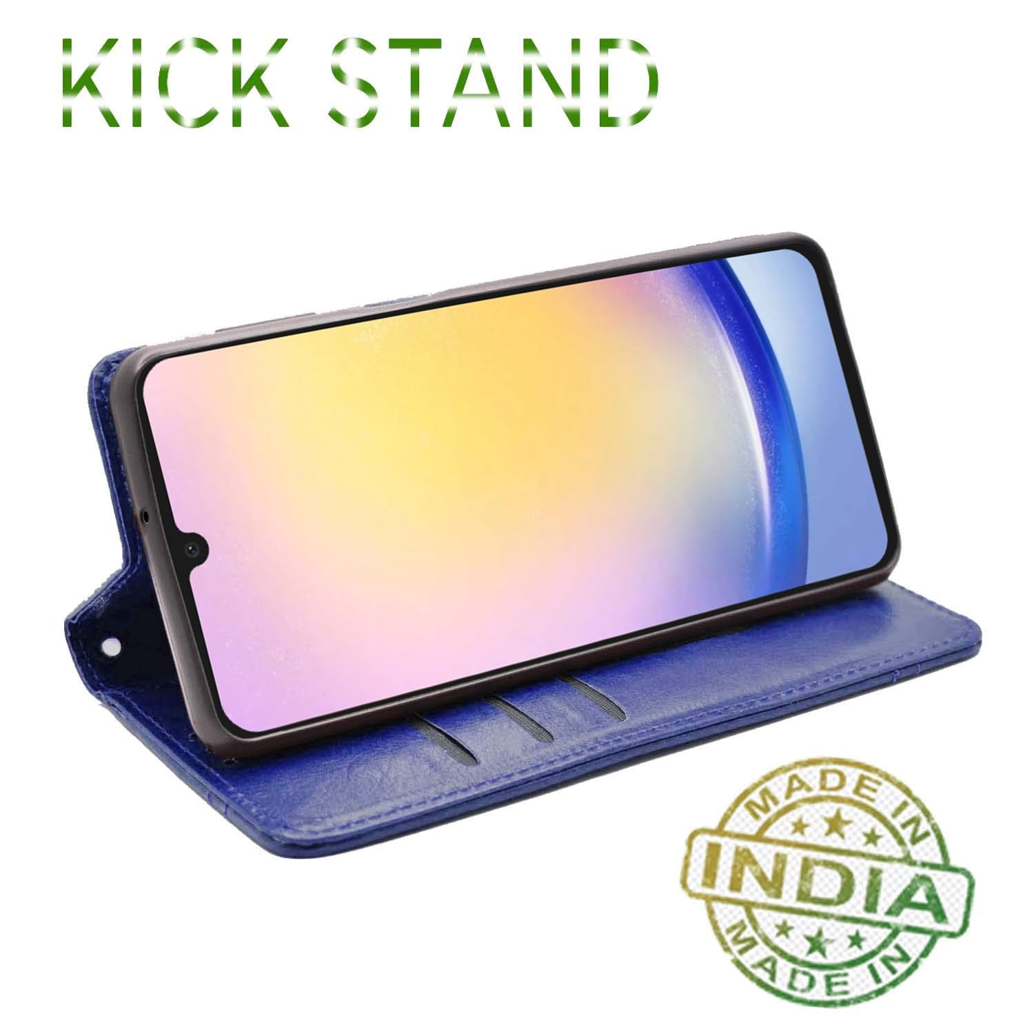 Pikkme Samsung A15 4G/A15 5G blue flip cover – photo 4
