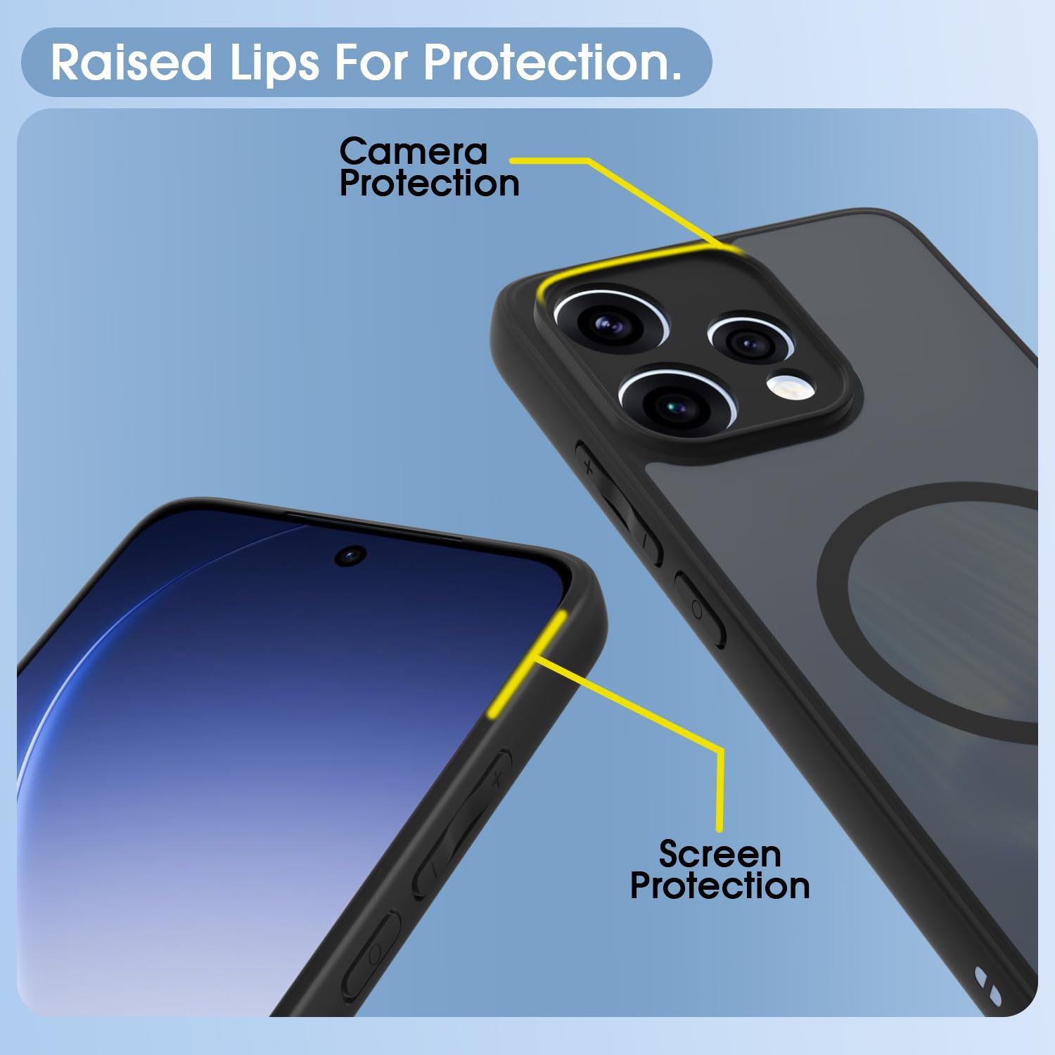 Pikkme Oppo Reno 15 5G black smoke mag-safe mobile cover – photo 4