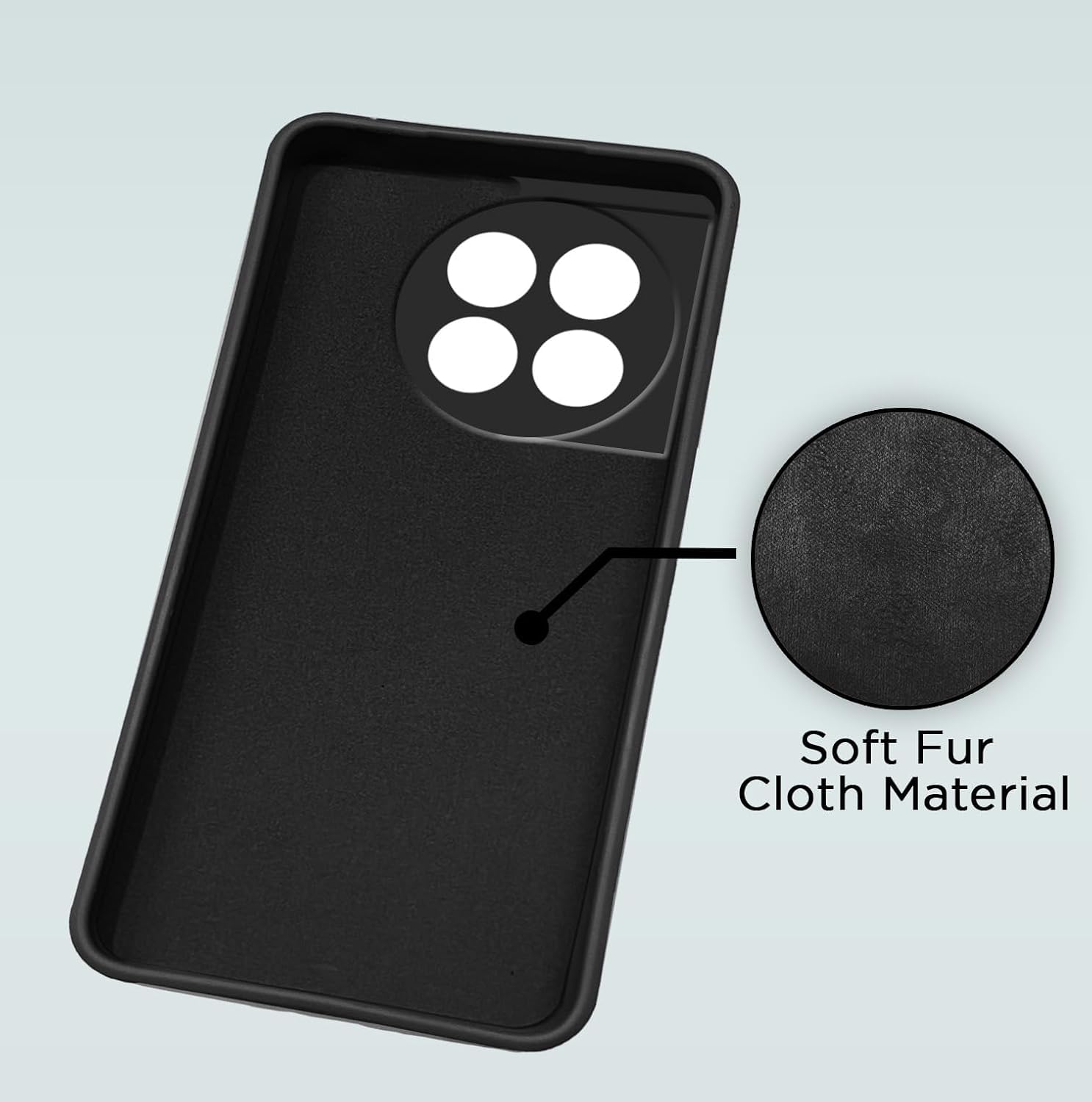 OnePlus 11R 5G Liquid Silicone back cover in black by Pikkme – photo 4