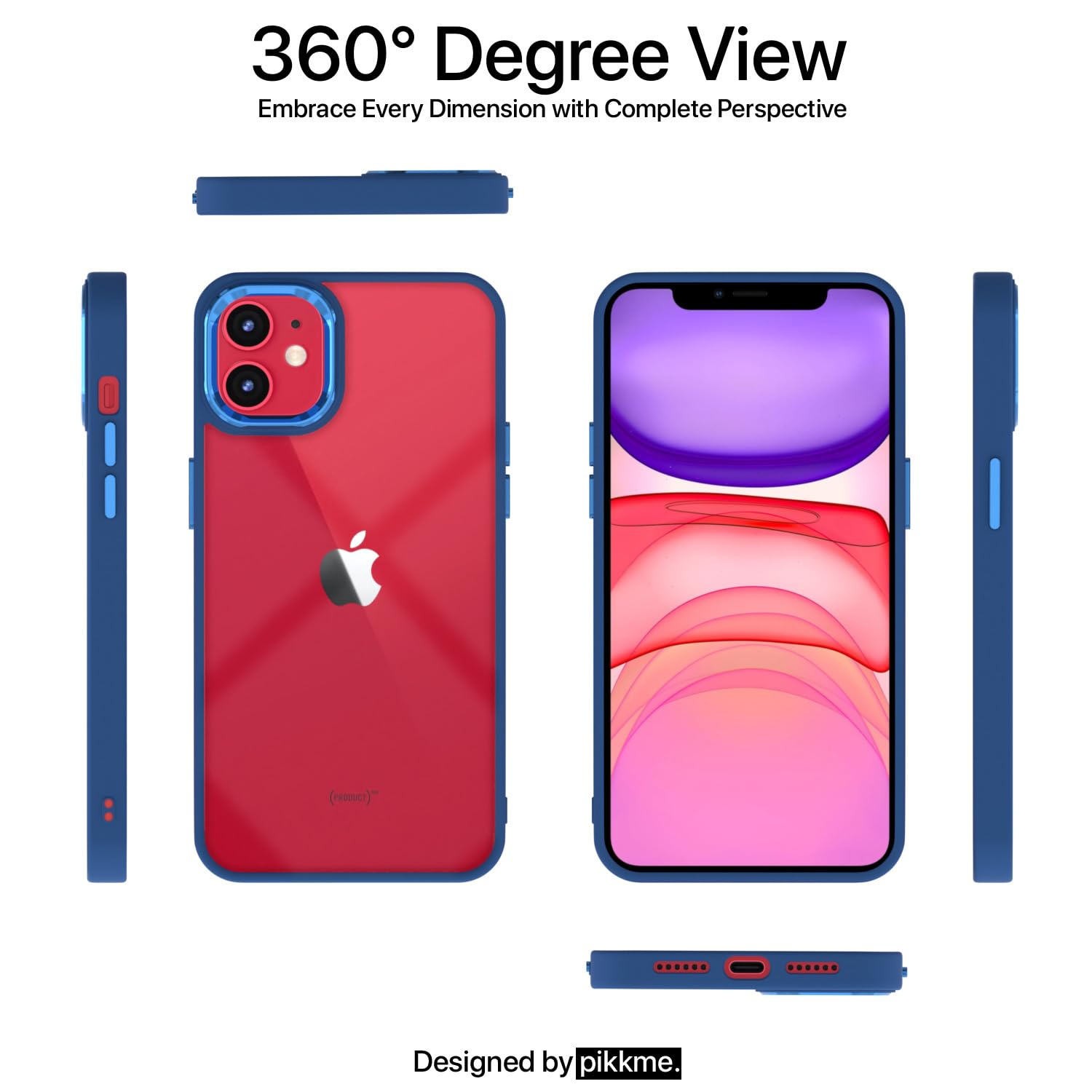 iPhone 11 mobile back cover in indigo by Pikkme – photo 2