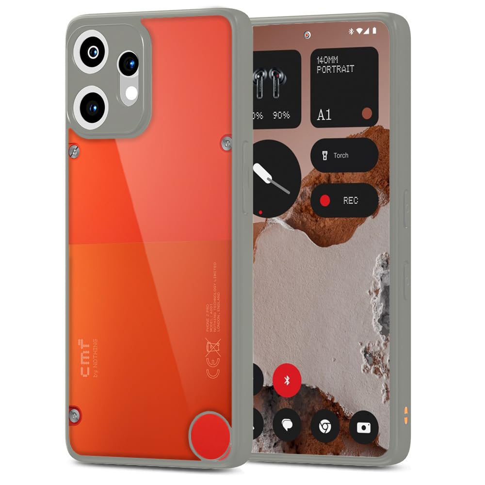 Pikkme CMF by Nothing Phone 2 Pro 5G Eagle 2 Shockproof Sleek Hybrid Armor Back Cover (Grey)