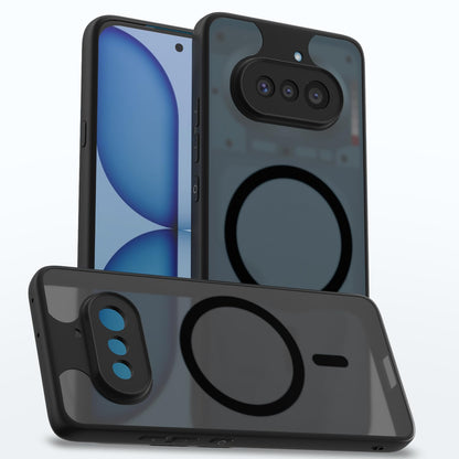 Pikkme black smoke mag-safe back cover for Nothing Phone 4a 5G