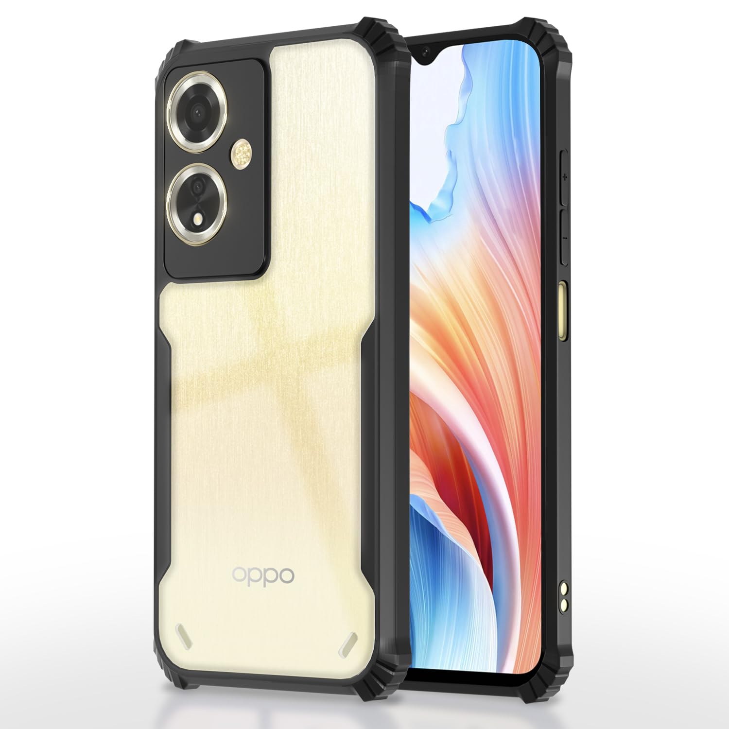 Pikkme black phone cover for Oppo A59 5G