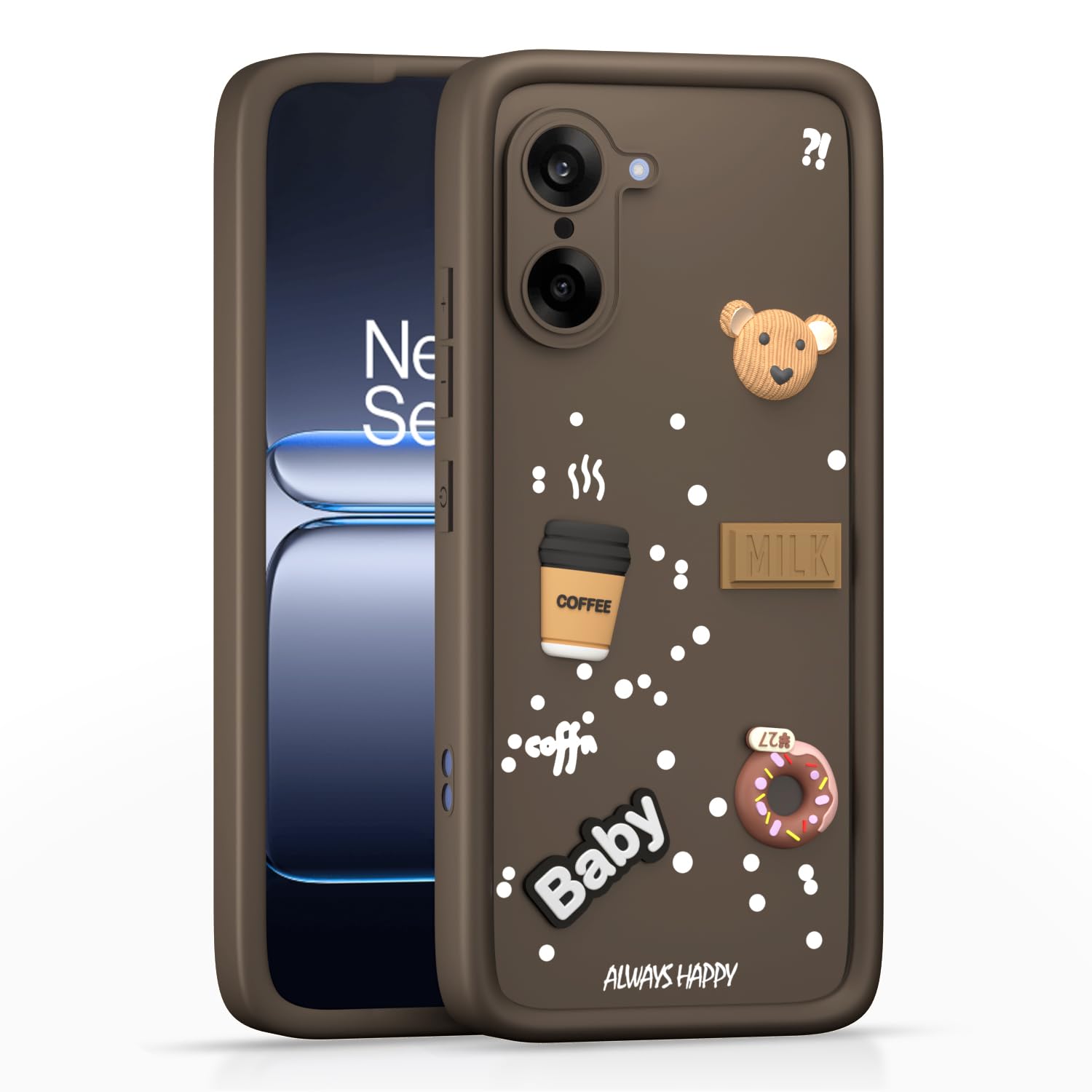 Pikkme OnePlus Nord CE 5 5G/3D brown mobile back cover