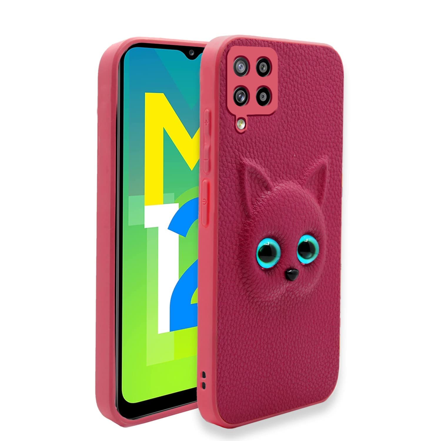 Pikkme pink Cat mobile cover for Samsung M42 5G