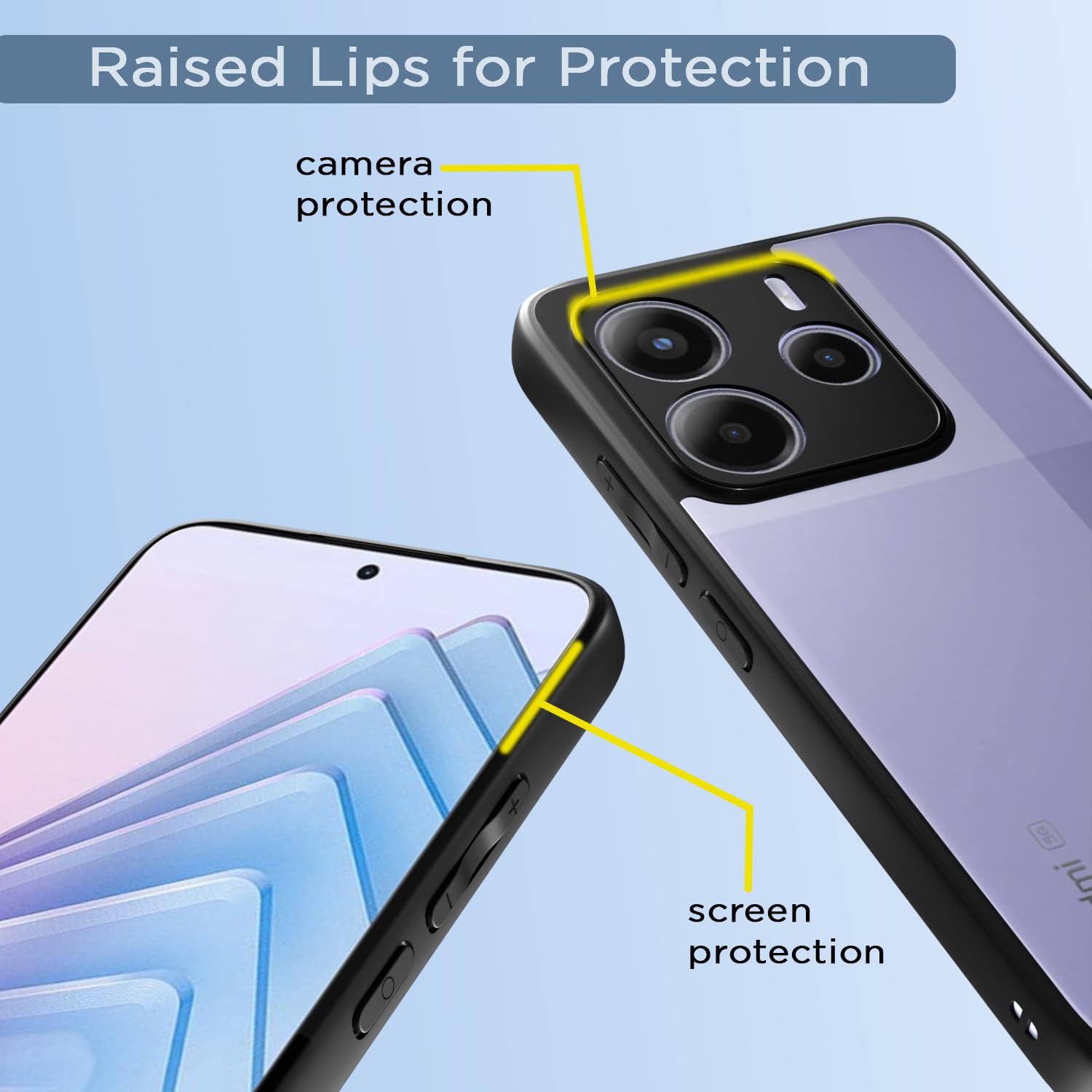 Pikkme black mobile back cover for Redmi Note 14 5G – photo 4