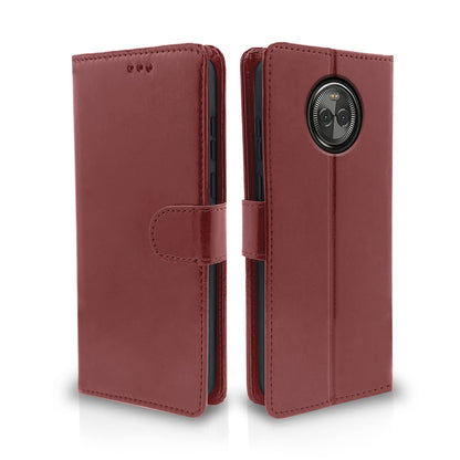 Pikkme brown Wallet flip cover for Moto X4