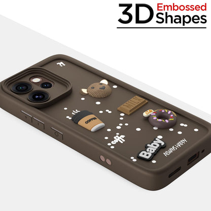 Brown Silicone mobile back cover for Oppo Reno 15 Pro Mini 5G/3D – Pikkme – photo 3