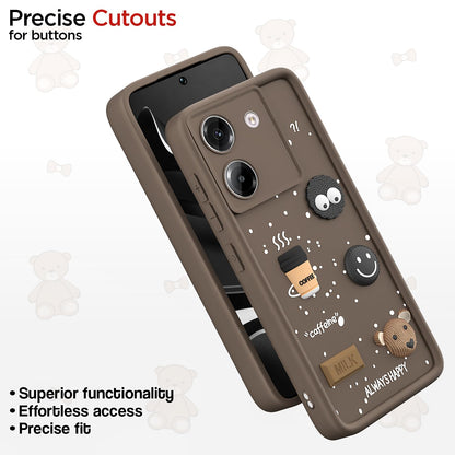 Pikkme Poco M7 Pro 5G/3D Silicone brown mobile cover – photo 6
