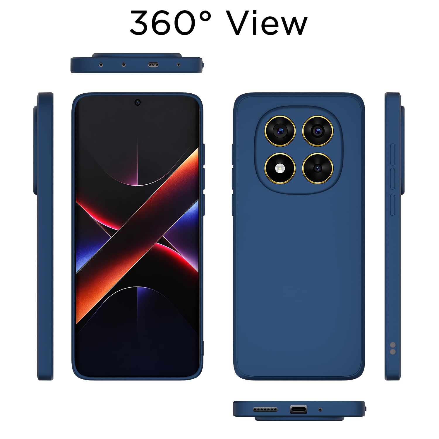 Blue back cover for Poco X7 5G – Pikkme – photo 4