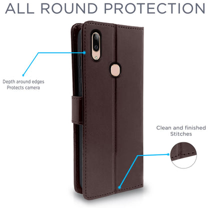 Pikkme Vivo V9/V9 Pro/V9 Wallet coffee wallet flip cover – photo 4