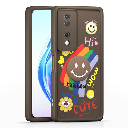 Honor X7B 5G mobile back cover in brown by Pikkme