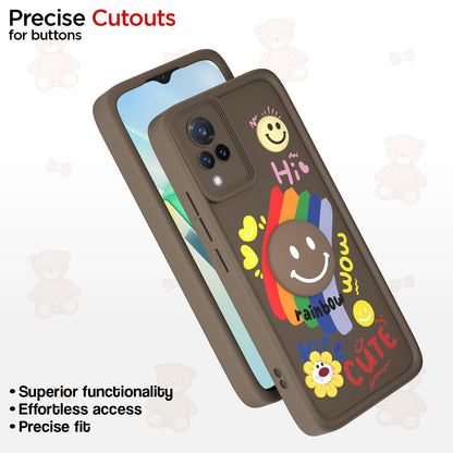 Pikkme brown Soft Silicone back cover for Vivo V21 5G – photo 6