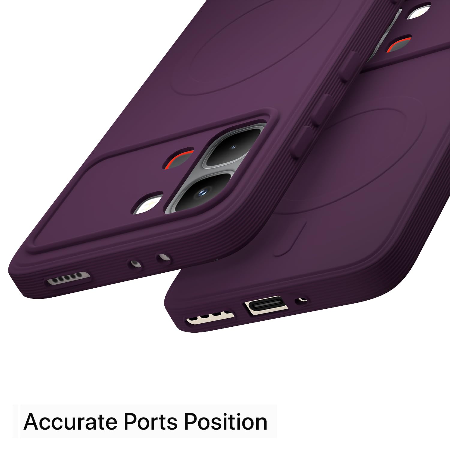 Infinix Note Edge 5G MagSafe mobile back cover in purple by Pikkme – photo 4
