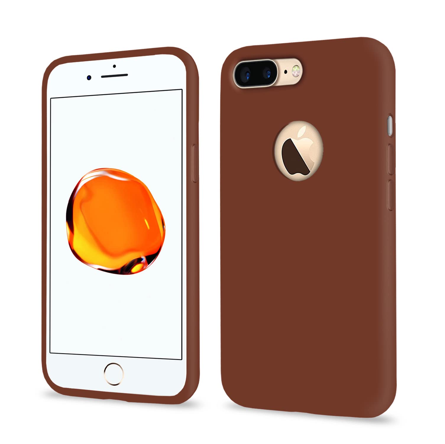 iPhone 7 Plus/8 Plus phone cover in brown by Pikkme