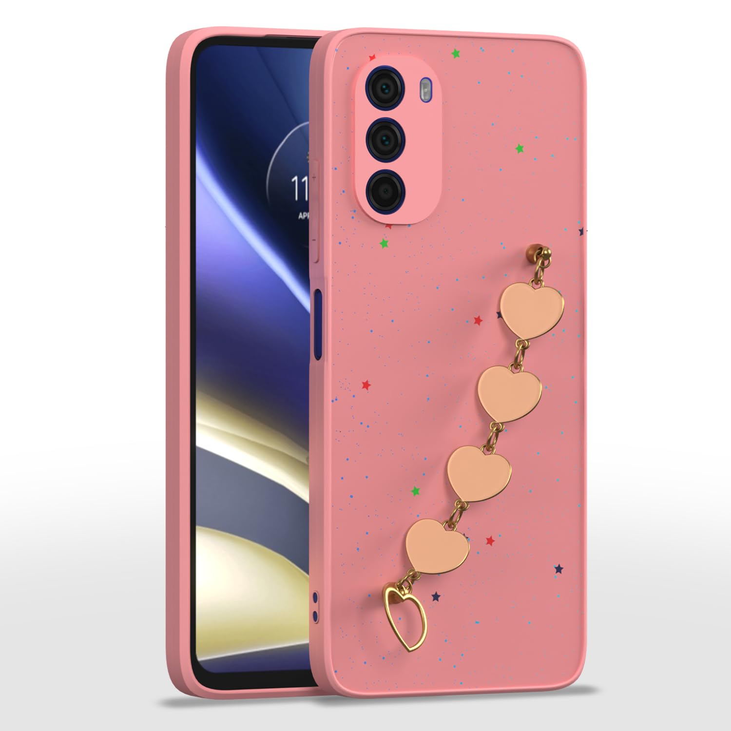 Pikkme pink mobile cover for Moto G51 5G