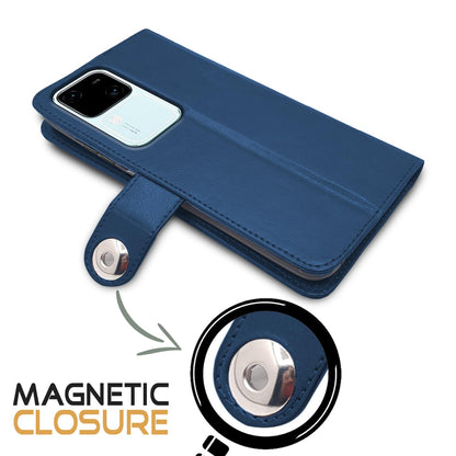 Pikkme Vivo V30 5G blue mobile flip cover – photo 4