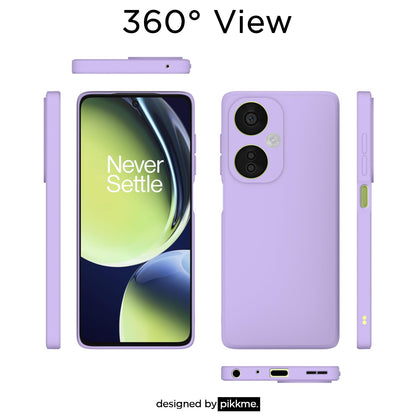 Pikkme OnePlus Nord Ce 3 Lite 5G Liquid Silicone Back Cover (Purple)