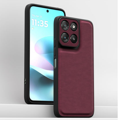 Pikkme Moto G67 Power/G57 Power 5G Leather purple mobile cover – photo 2