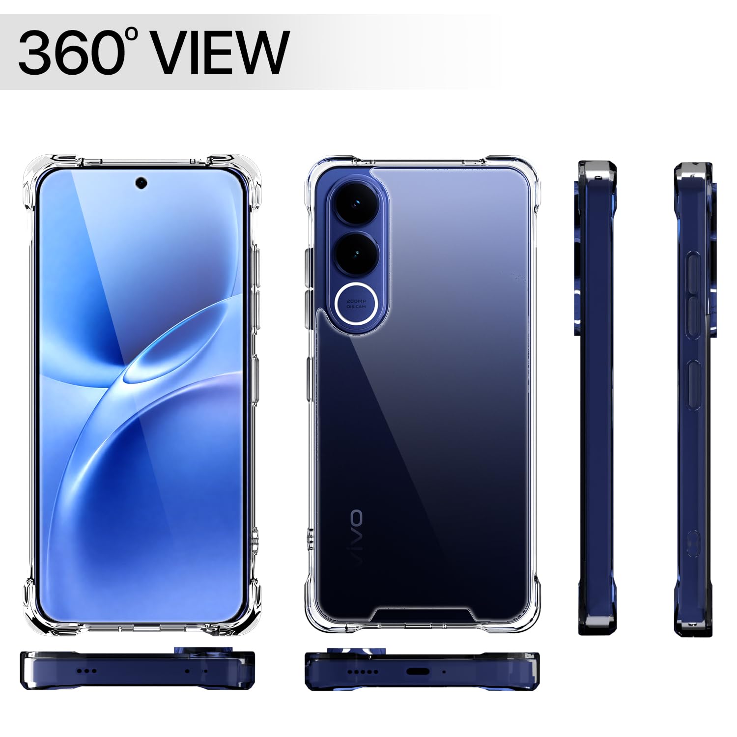 Pikkme transparent phone cover for Vivo V70 FE 5G – photo 7