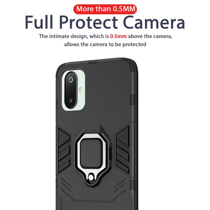 Pikkme Samsung Galaxy F06 5G / M06 5G D5 Tough Armor Back Cover (Black)