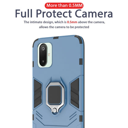 Pikkme Samsung Galaxy F06 5G / M06 5G D5 Tough Armor Back Cover (Blue)