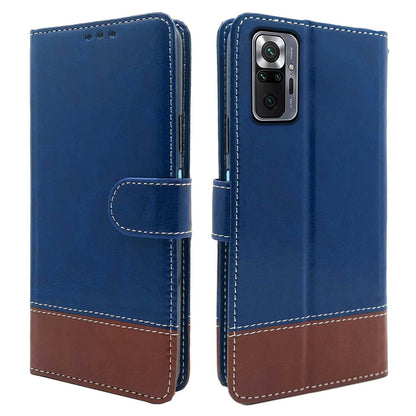 Blue & brown flip case for Redmi Note 10 Pro/Note 10 Pro Max – Pikkme