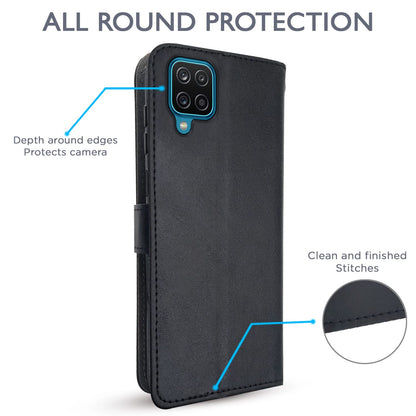 Black flip cover for Samsung M12/F12/A12 – Pikkme – photo 4