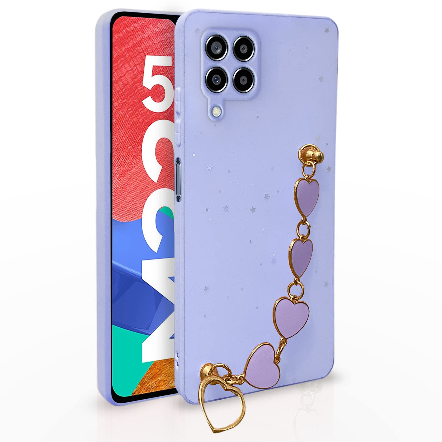 Pikkme Samsung M33 5G purple mobile cover