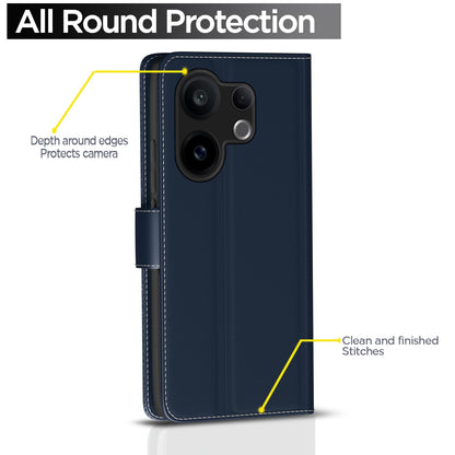 Vivo V60/T4 Pro 5G Wallet flip case in blue by Pikkme – photo 4