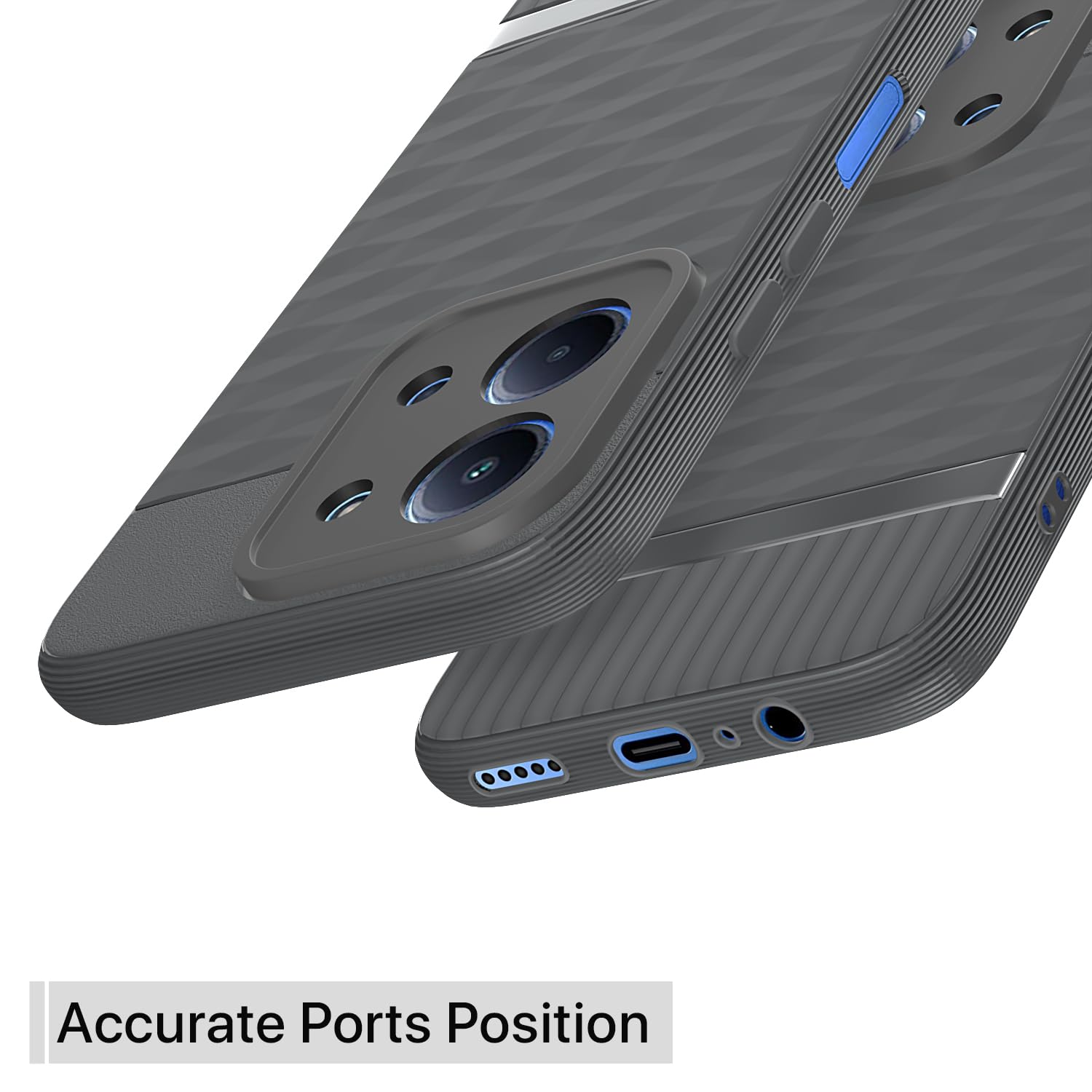 Redmi 15C 5G Silicone phone cover in grey by Pikkme – photo 4