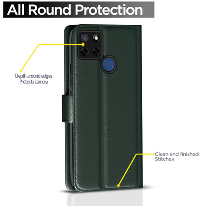 Green Wallet mobile flip cover for Realme C12/Narzo 20/Narzo 30A/C25 – Pikkme – photo 4