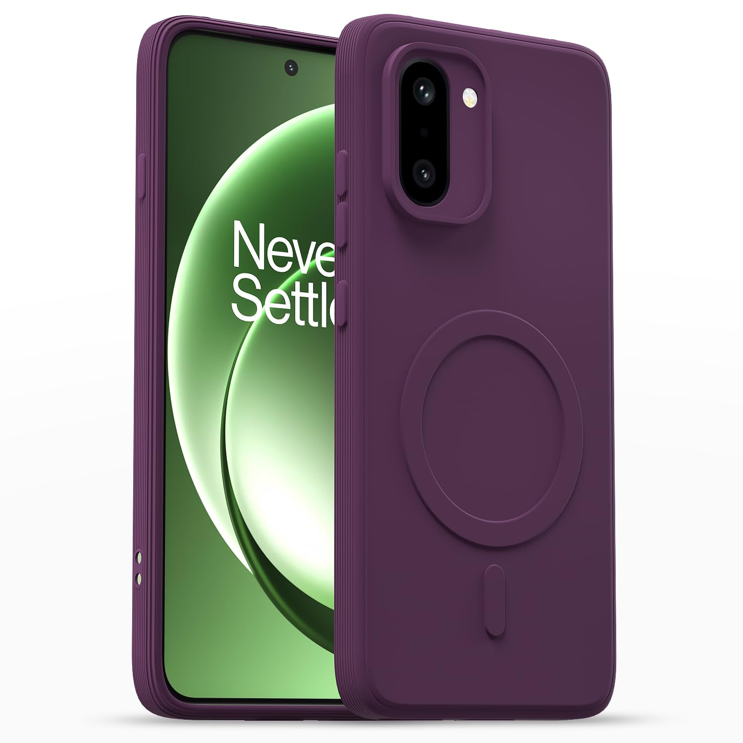 OnePlus 15R 5G MagSafe mobile back cover in purple by Pikkme