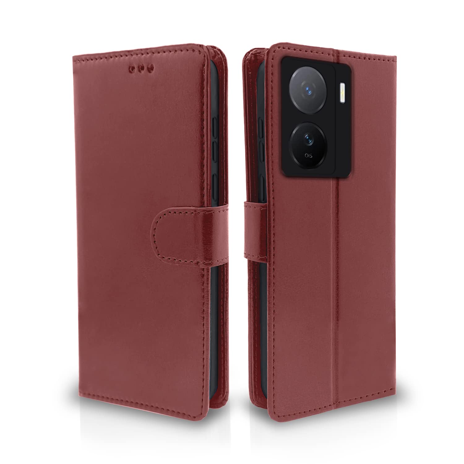 Pikkme iQOO Z7 5G / iQOO Z7s 5G Vintage Flip Cover | Brown