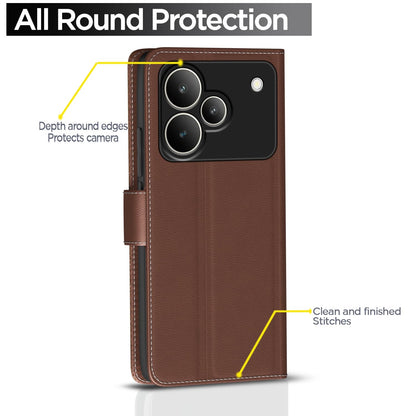 Tan Wallet mobile flip cover for Realme P4 5G – Pikkme – photo 4