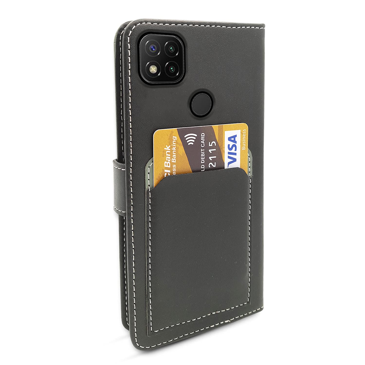 Redmi 10A/10A Sport/9/9C/Poco C31 Magnetic mobile flip cover in grey by Pikkme – photo 6