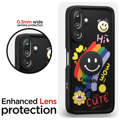 Black Soft Silicone mobile back cover for Samsung M36 5G – Pikkme – photo 5