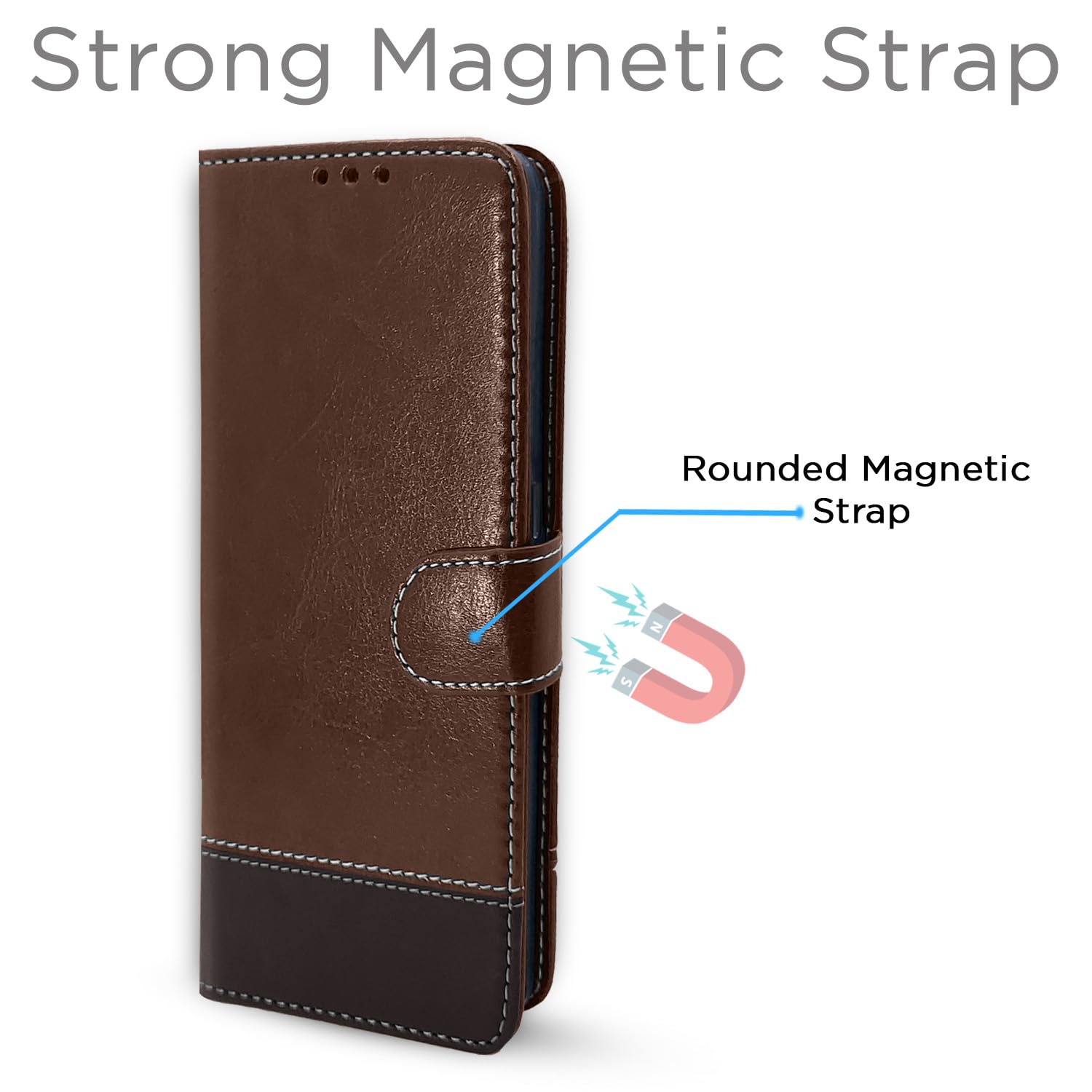 Pikkme Oppo A83 brown & coffee wallet flip cover – photo 6
