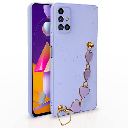 Pikkme Samsung M31s Chain purple back cover