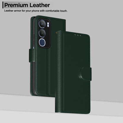 Vivo Y19s Wallet mobile flip cover in green by Pikkme – photo 2
