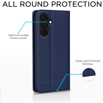 Samsung A56 5G wallet flip cover in blue by Pikkme – photo 4