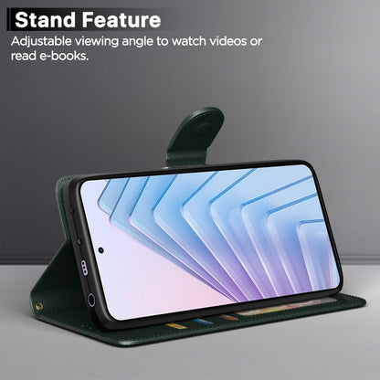 Pikkme Redmi Note 14 5G green wallet flip cover – photo 3