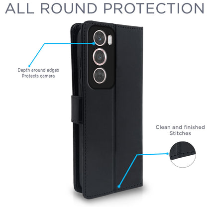 Oppo Reno 12 Pro 5G Wallet wallet flip cover in black by Pikkme – photo 4