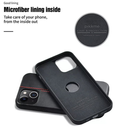 Pikkme iPhone 13 Leather black phone cover – photo 3